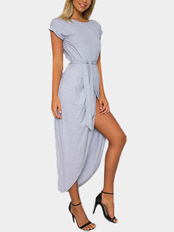 Womens Grey Midi Dresses