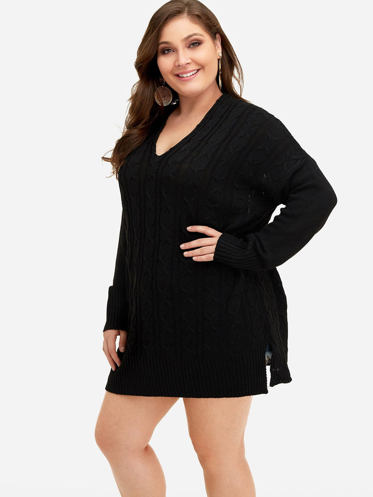 Ladies Black Plus Size Tops