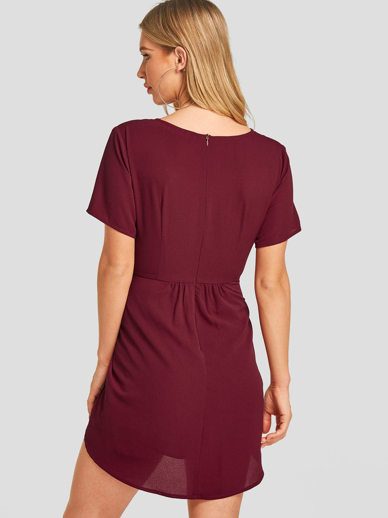 Ladies Short Sleeve Mini Dresses