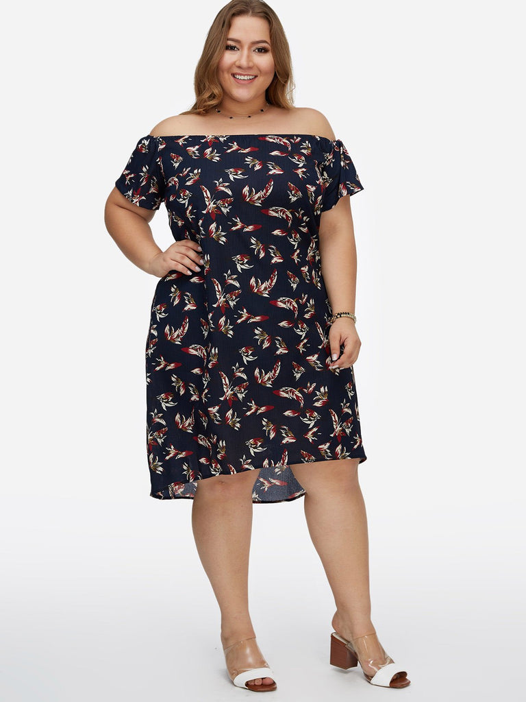 Womens Short Sleeve Plus Size Dresses