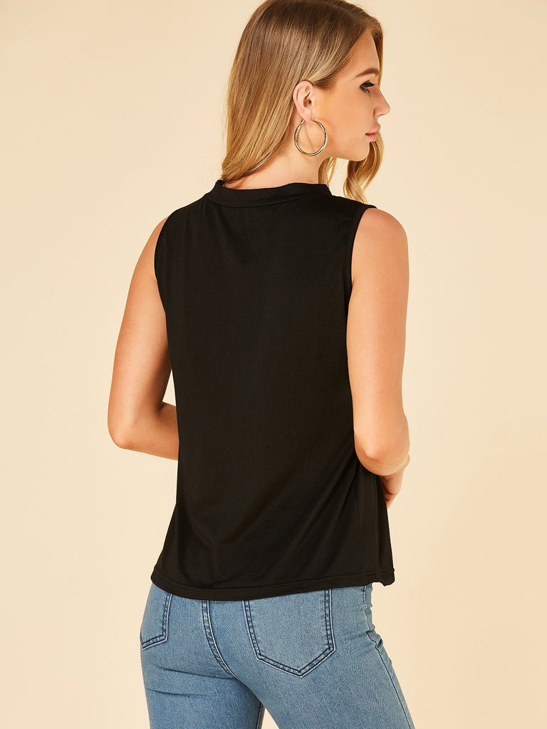 Womens Black Camis