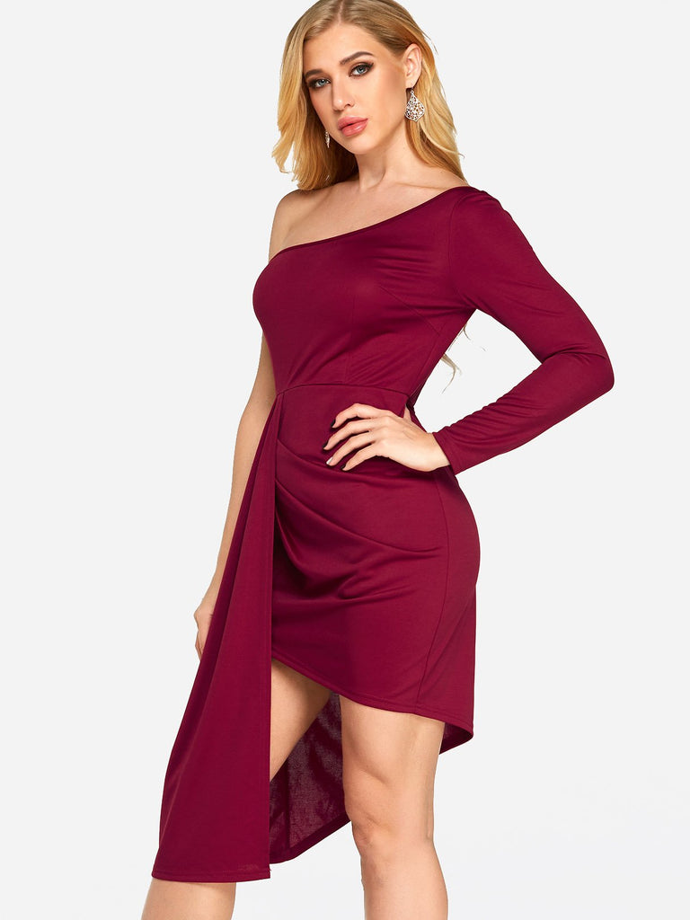 Ladies Burgundy Sexy Dresses