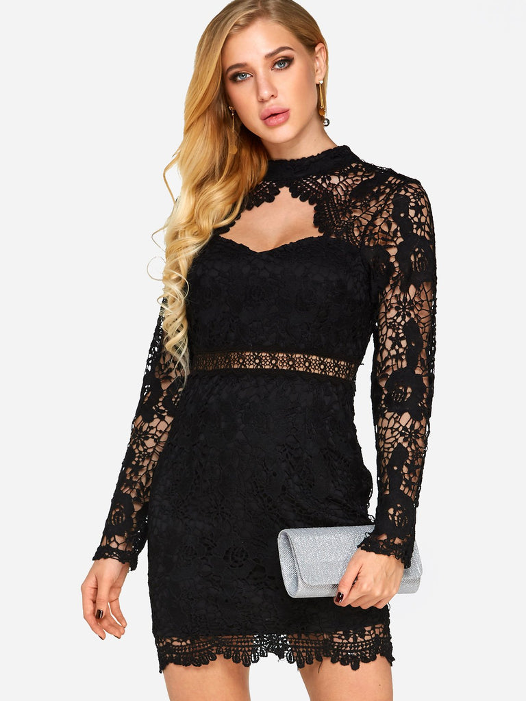 Womens Long Sleeve Sexy Dress