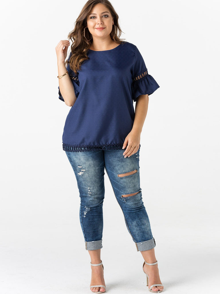 Plus Size Womens Dress Tops