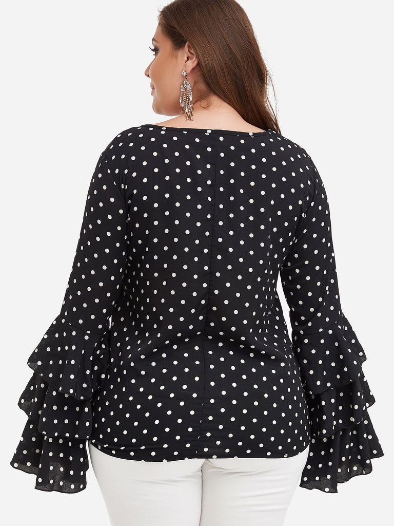 Womens Black Plus Size Tops