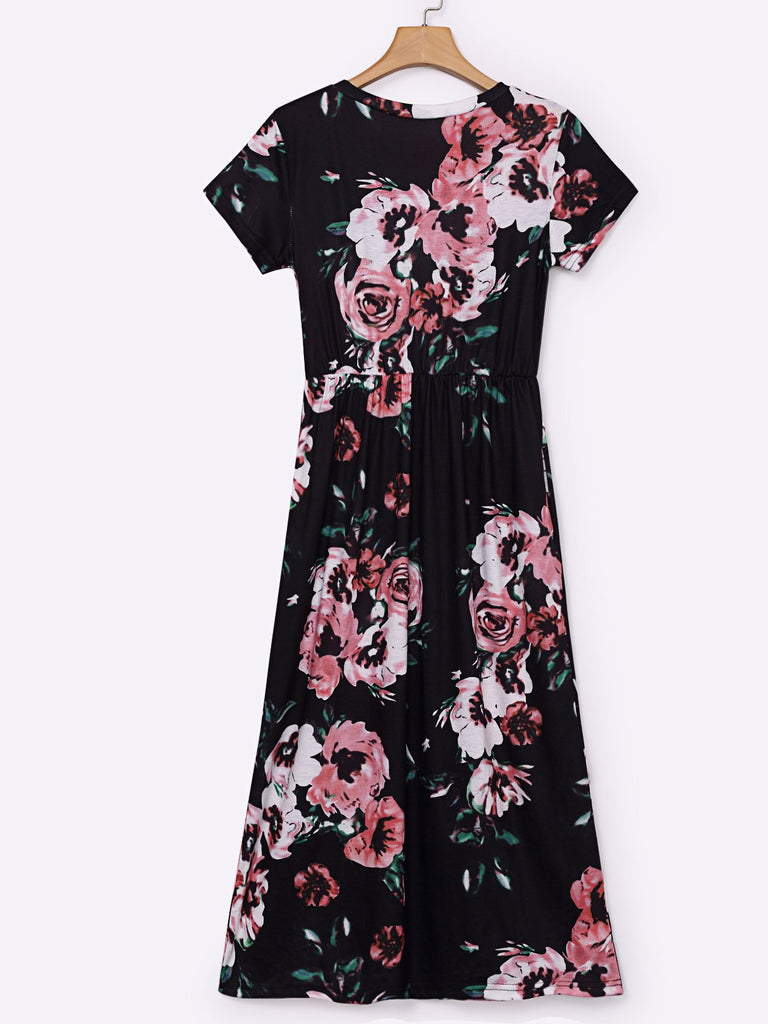 Womens Navy Floral Dresses