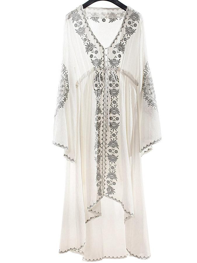 Lace Dress White With Sleeves