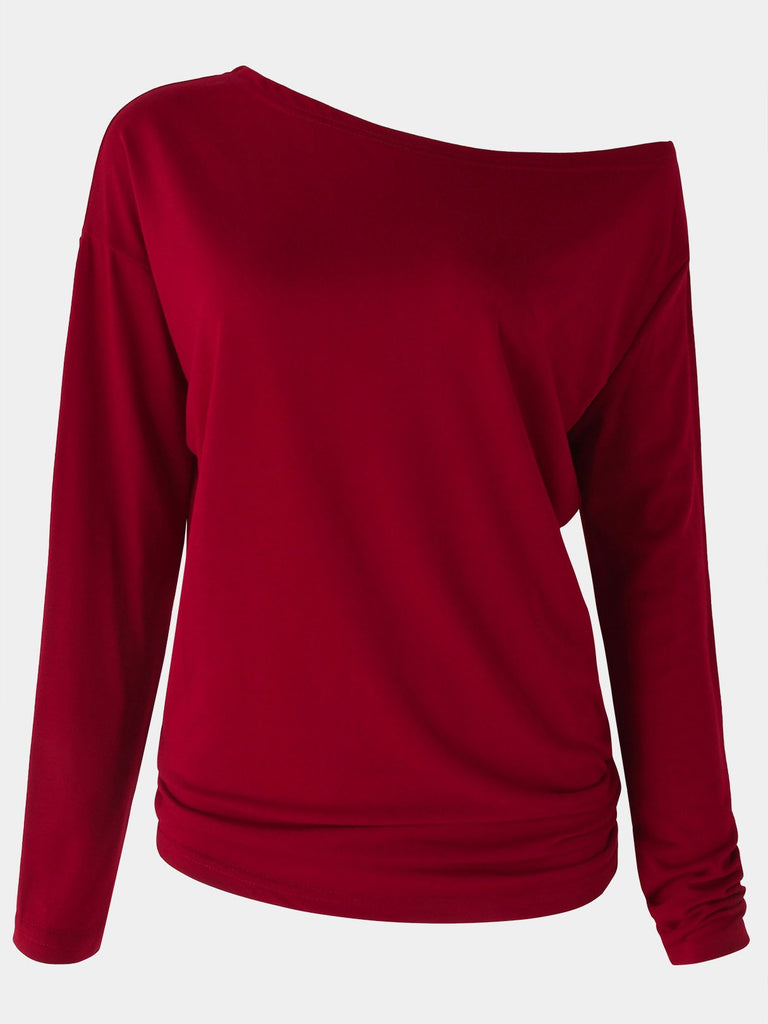 Ladies Burgundy T-Shirts