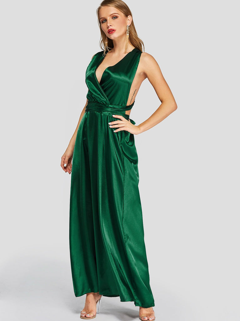 Ladies Green Maxi Dresses