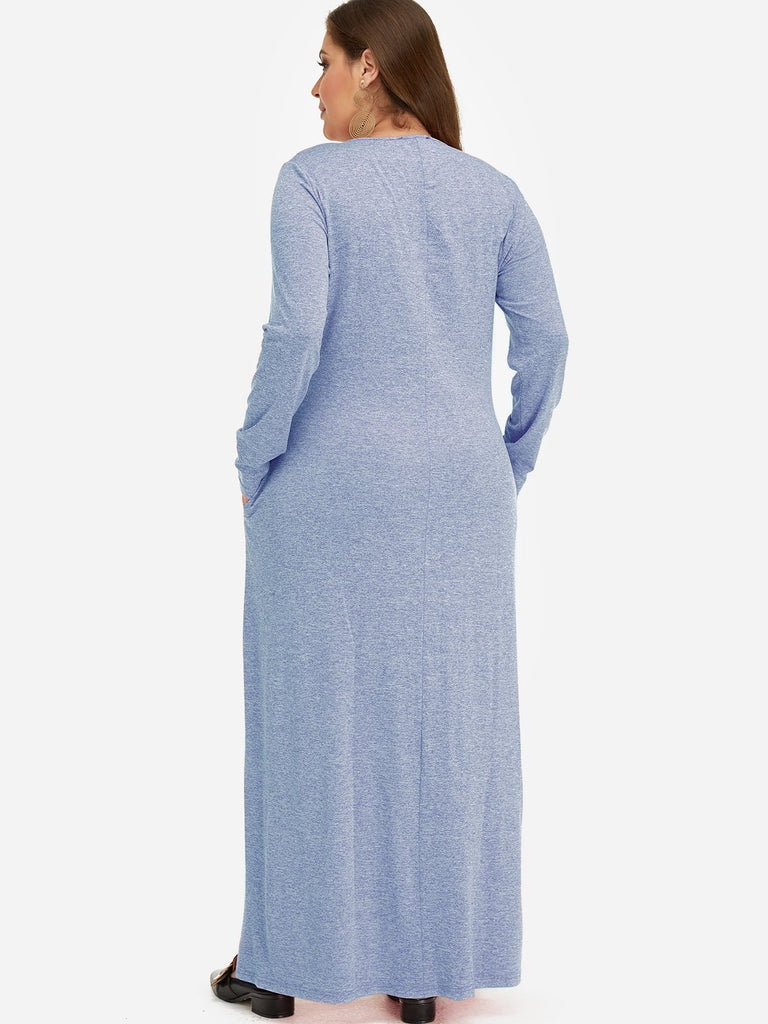 Womens Blue Plus Size Dresses