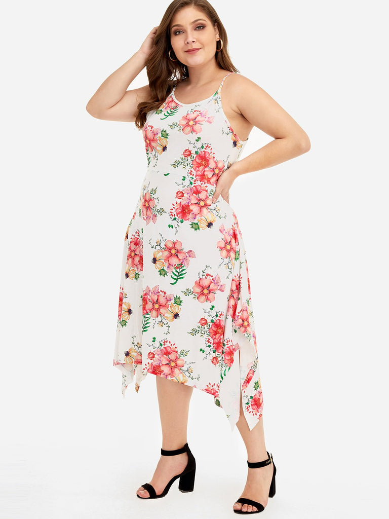 Ladies Floral Plus Size Dresses