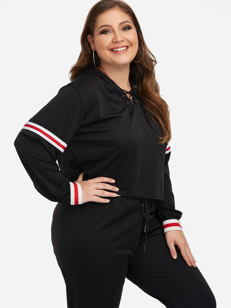 Ladies Black Plus Size Tops