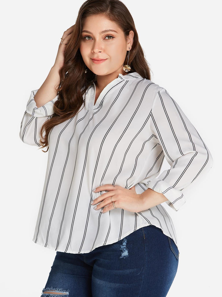 Ladies White Plus Size Tops