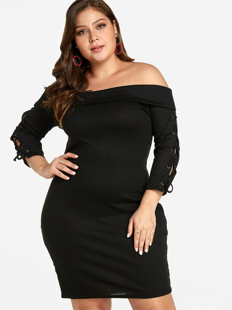 Ladies Black Plus Size Dresses