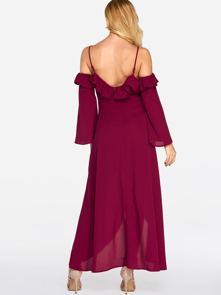 Womens Burgundy Sexy Dresses