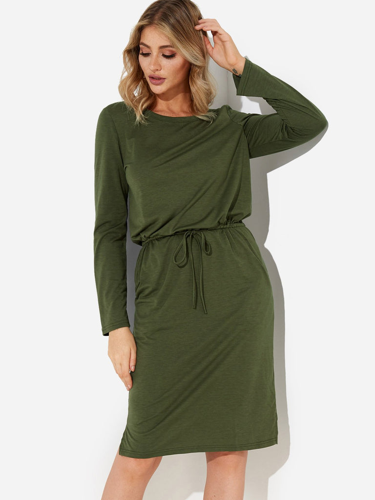 Womens Long Sleeve Sexy Dress