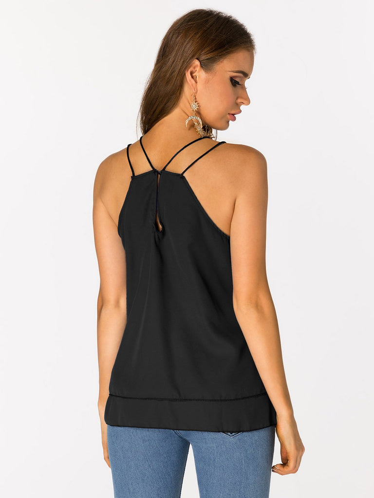 Womens Black Camis