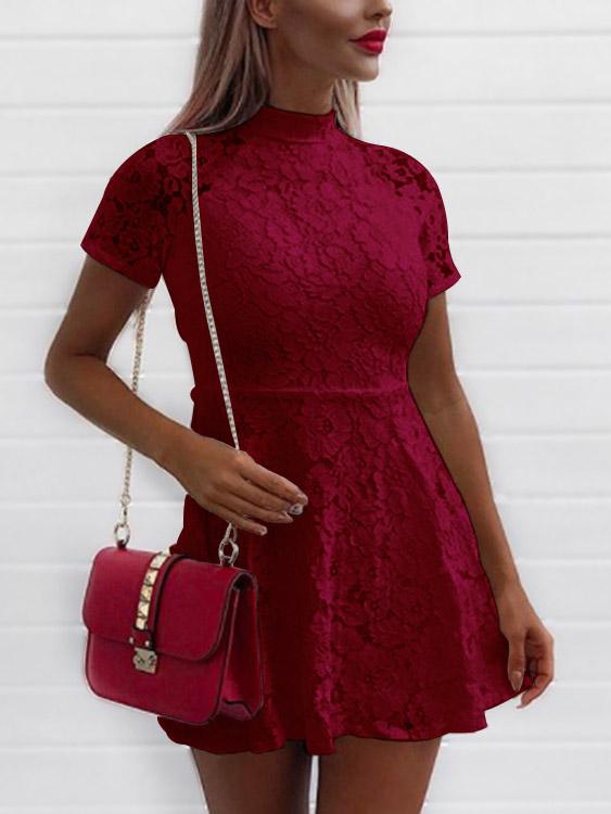 Ladies Burgundy Mini Dresses