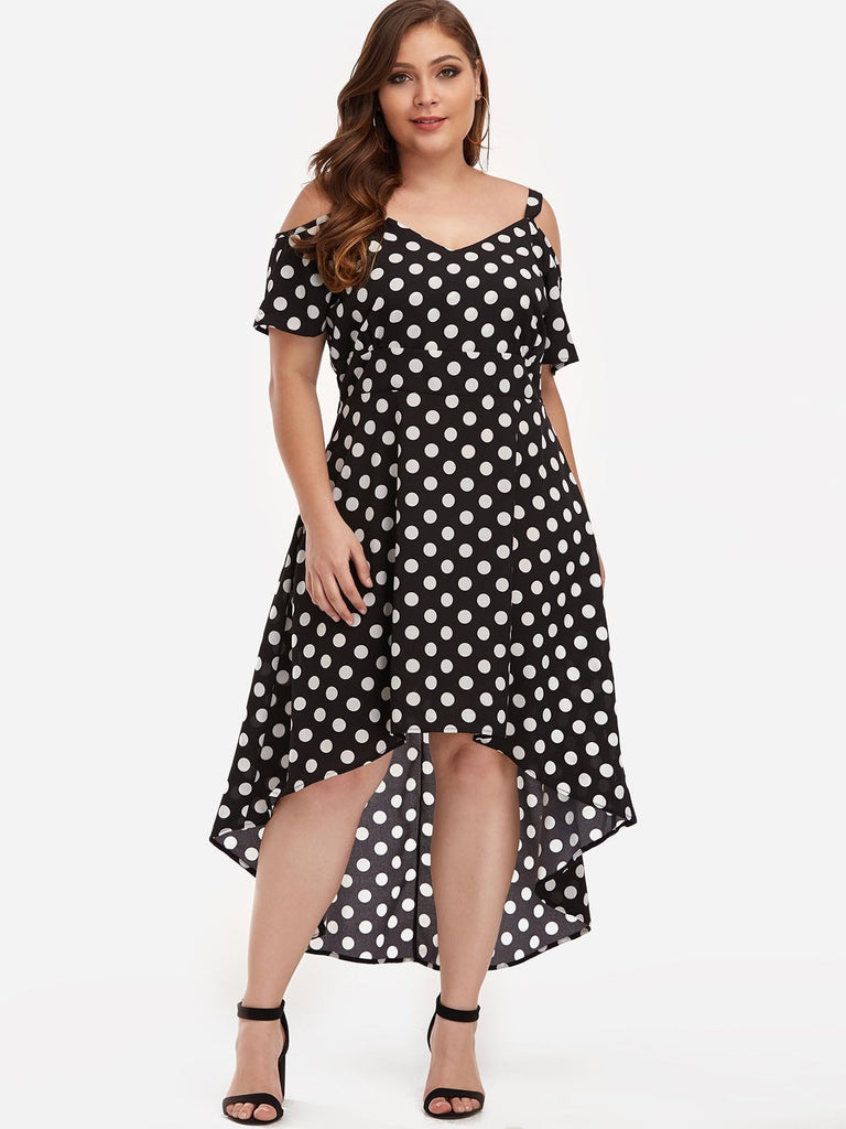 Womens Short Sleeve Plus Size Midi Dresses