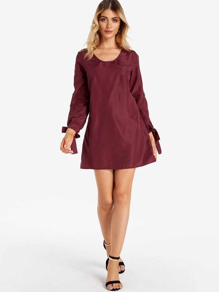 Womens Long Sleeve Casual Dresses