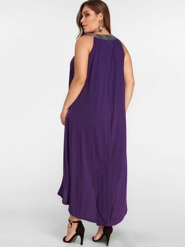 Womens Purple Plus Size Dresses