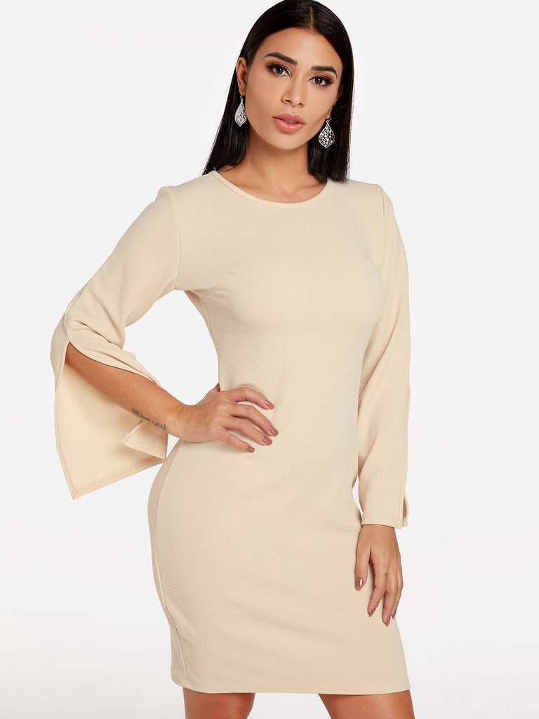 Ladies Long Sleeve Casual Dresses