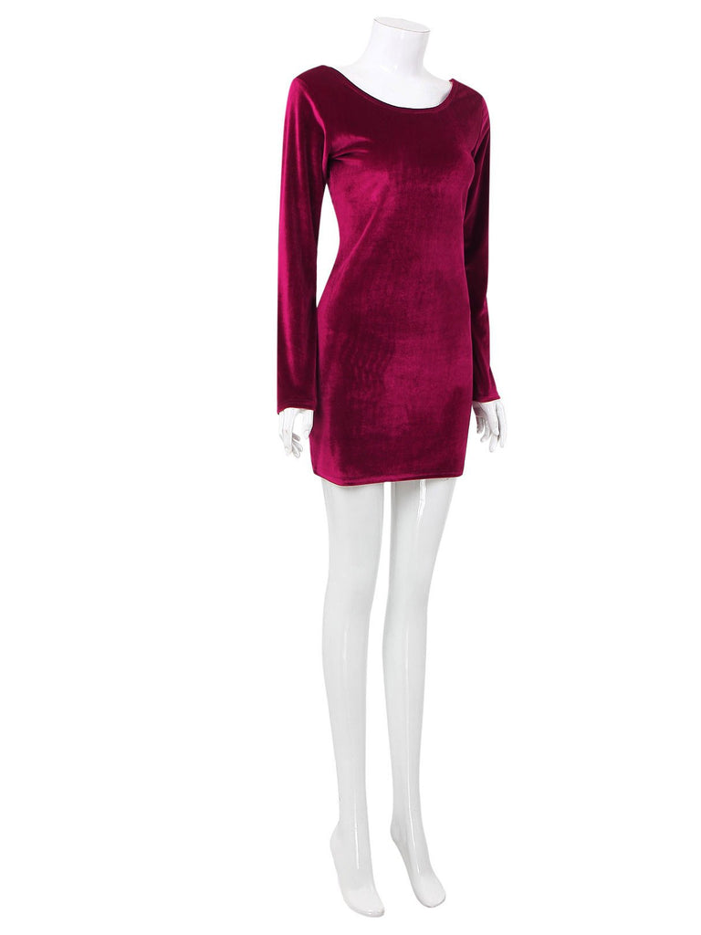 Ladies Burgundy Sexy Dresses