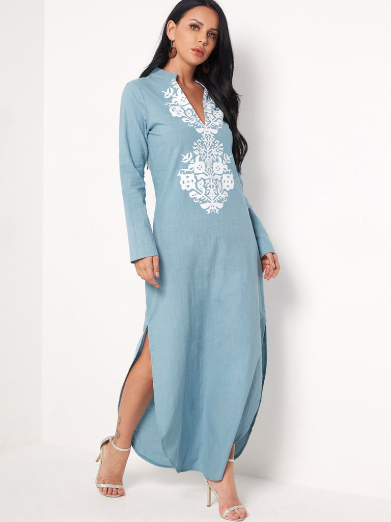 Ladies Blue Maxi Dresses