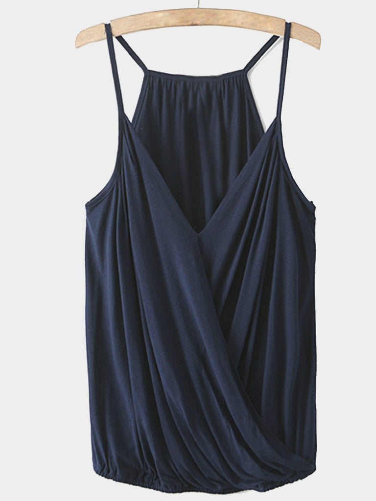 Sleeveless Navy Camis