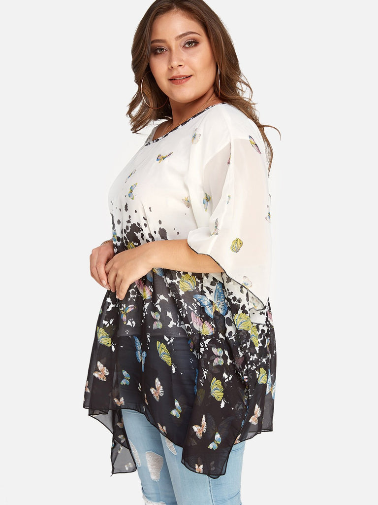 Ladies White Plus Size Tops