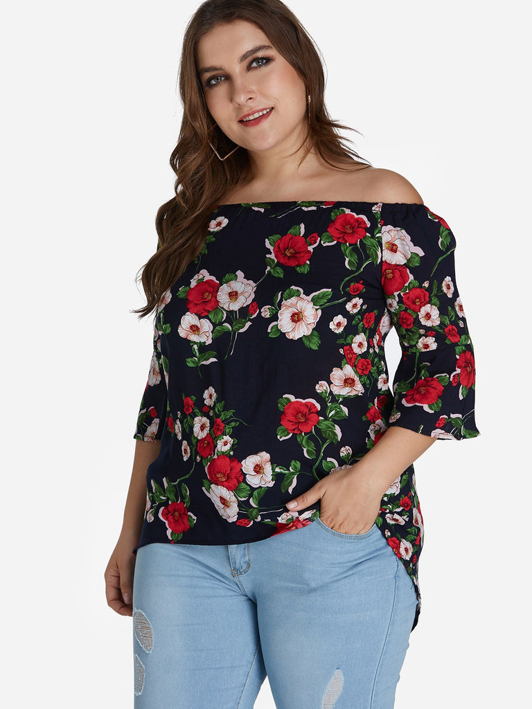 Ladies Black Plus Size Tops