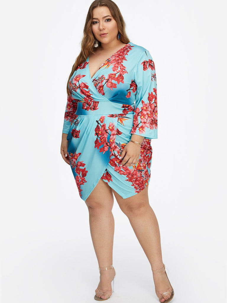 Womens Long Sleeve Plus Size Dresses