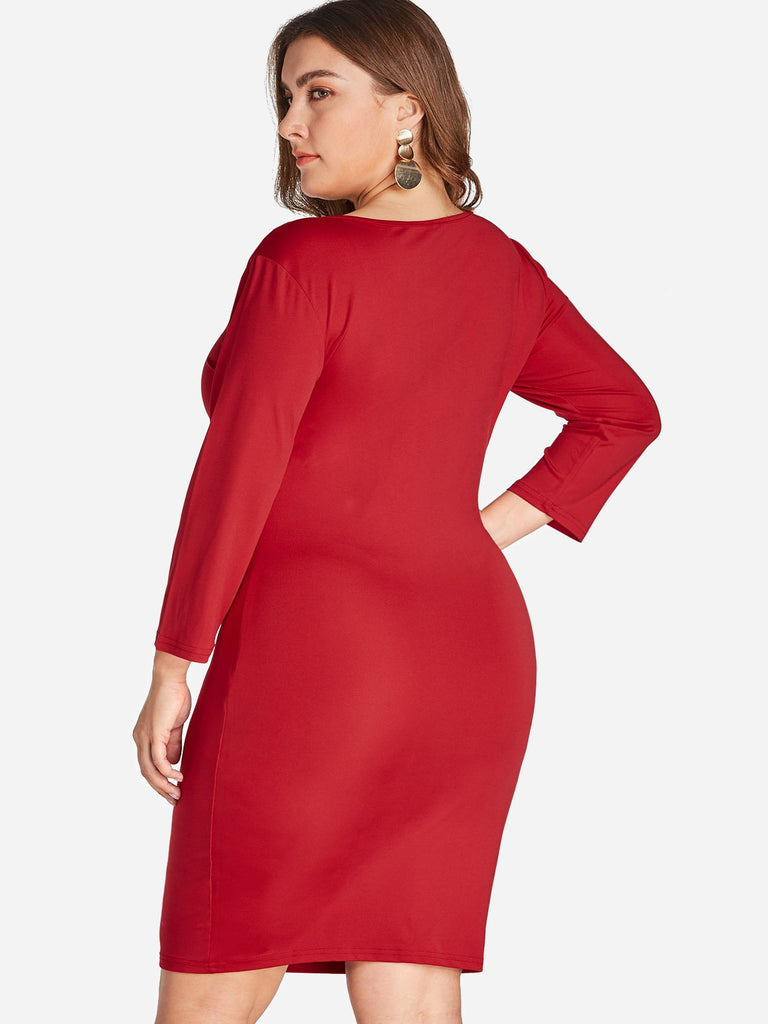 Womens Red Plus Size Dresses