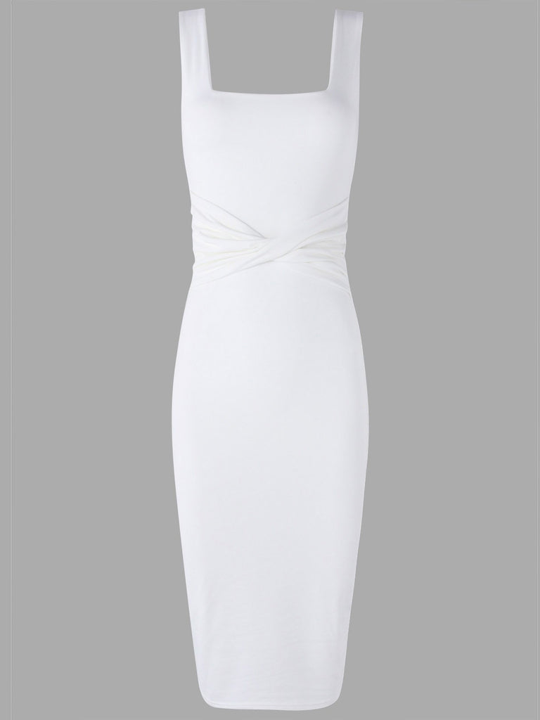 Long White Velvet Dress