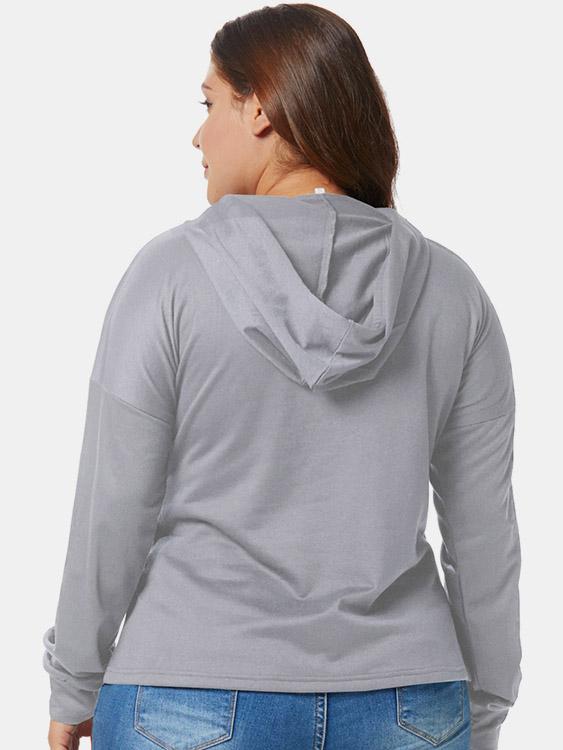 Womens Grey Plus Size Tops