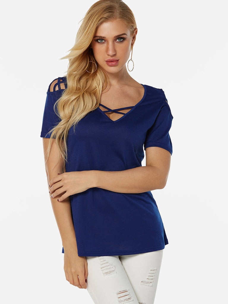 Ladies Blue T-Shirts