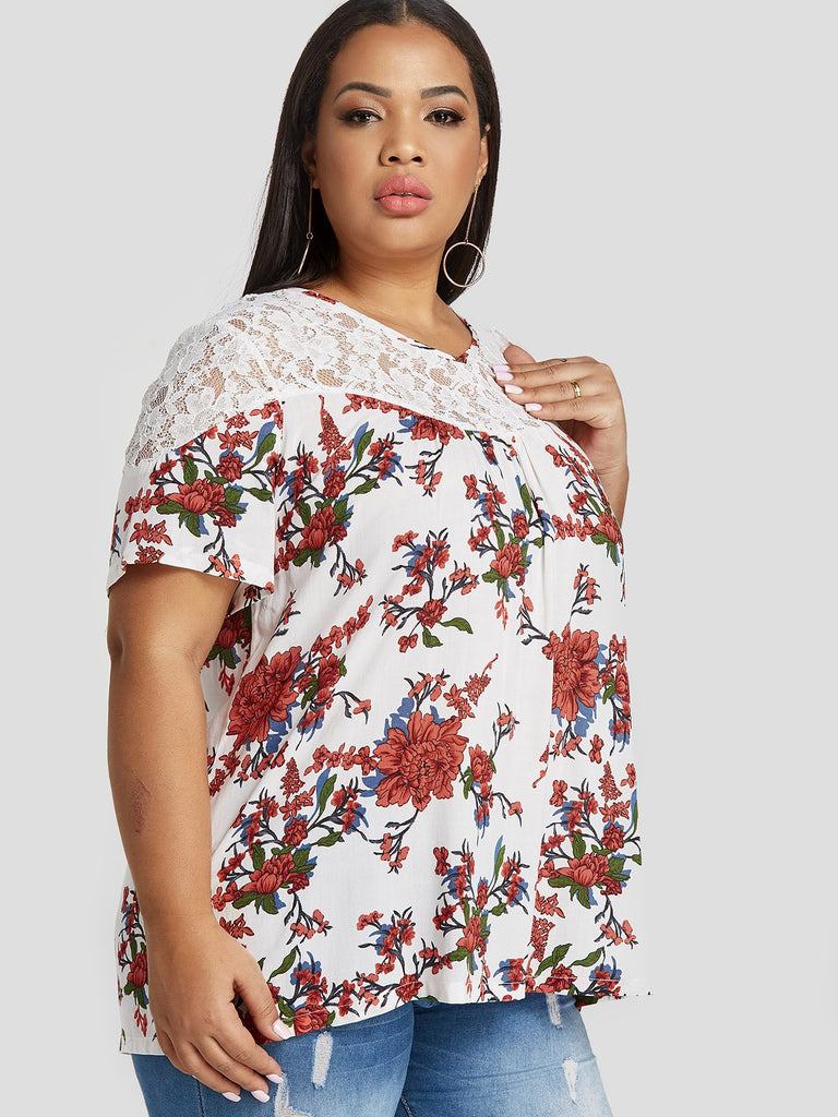 Ladies White Plus Size Tops