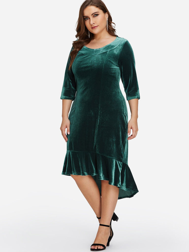 Dark Blue Plus Size Dresses