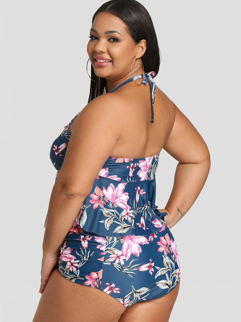 Ladies Sleeveless Plus Size Swimwear