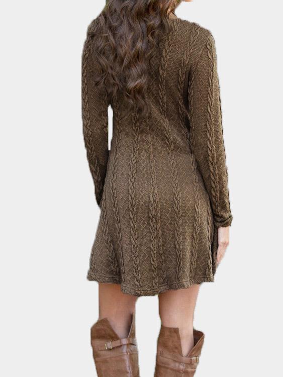 Womens Brown Casual Dresses