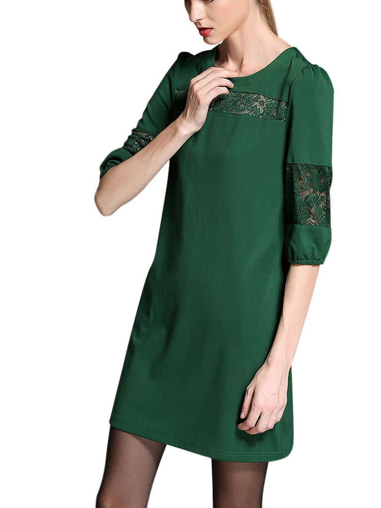 Ladies 3/4 Sleeve Plus Size Dresses