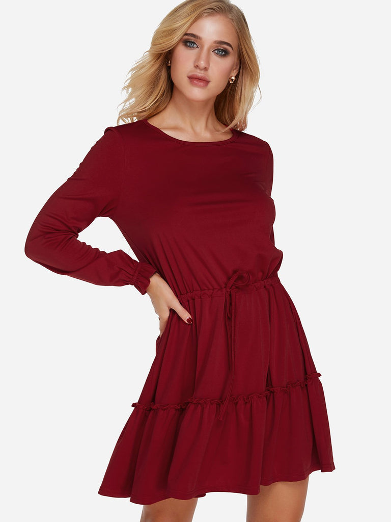 Ladies Long Sleeve Casual Dresses