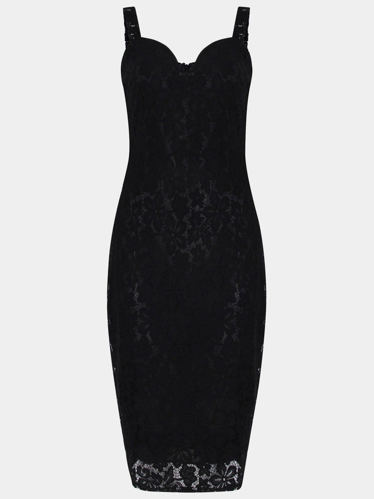 Ladies Black V-Neck Dresses