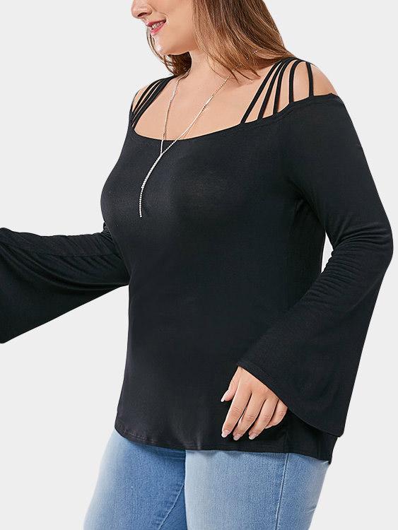 Ladies Black Plus Size Tops