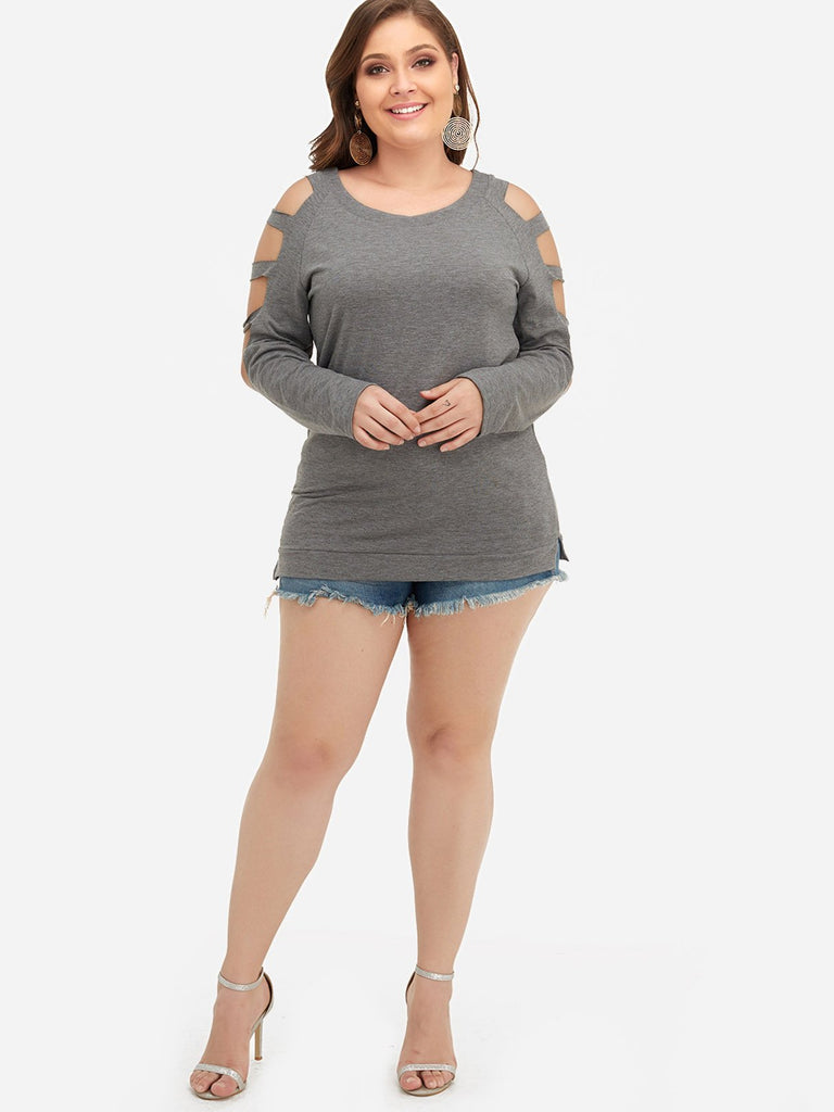 Womens Blue Plus Size Tops