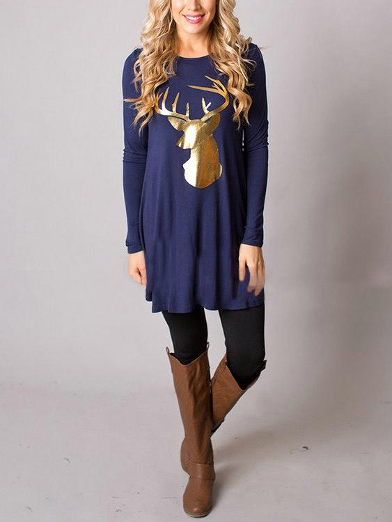 Ladies Long Sleeve Mini Dress