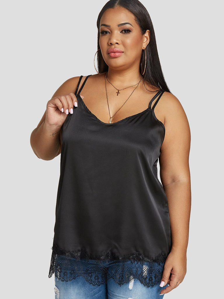 Ladies Black Plus Size Tops