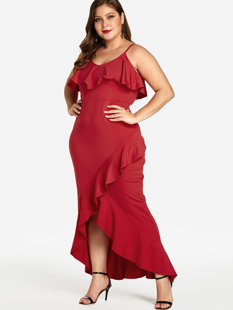 Ladies Sleeveless Plus Size Dress