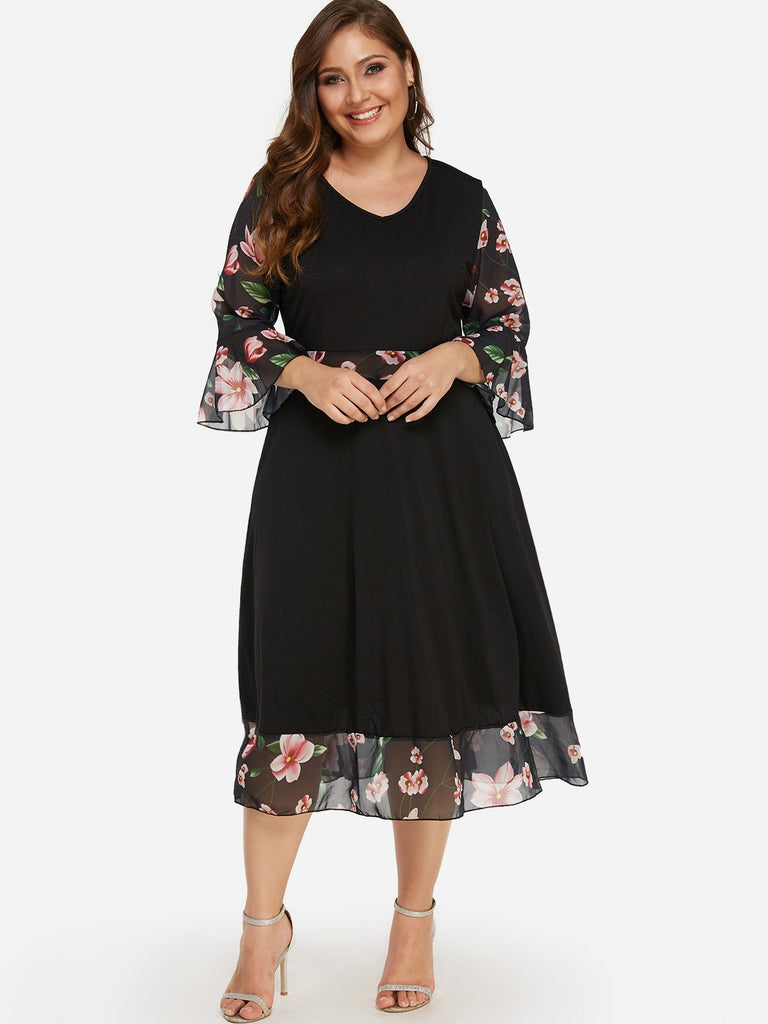 Womens Navy Plus Size Dresses