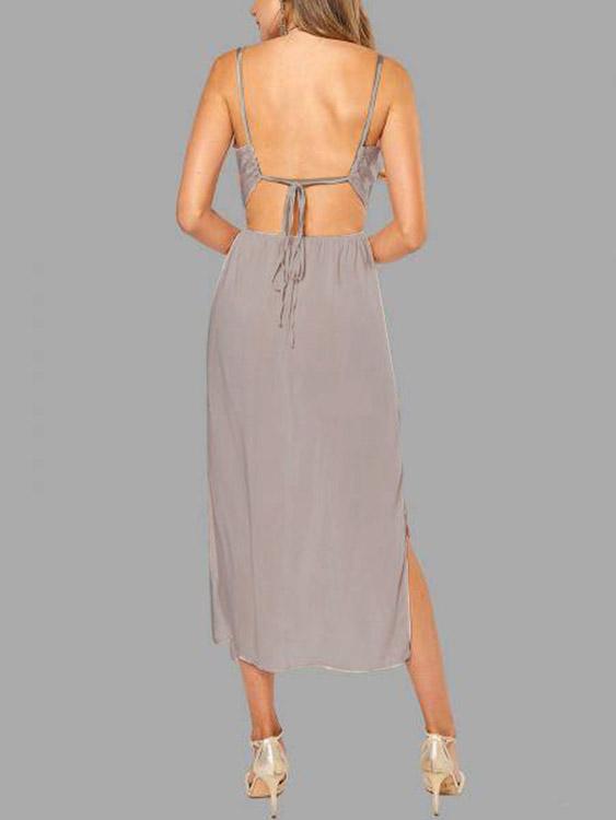 Womens Khaki Maxi Dresses